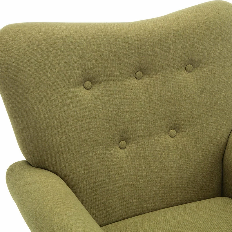 Wholesale 🎁 Belleze High Wingback Linen Armchair, Avocado 😉 3 Wholesale 🎁 Belleze High Wingback Linen Armchair, Avocado 😉 - Image 3