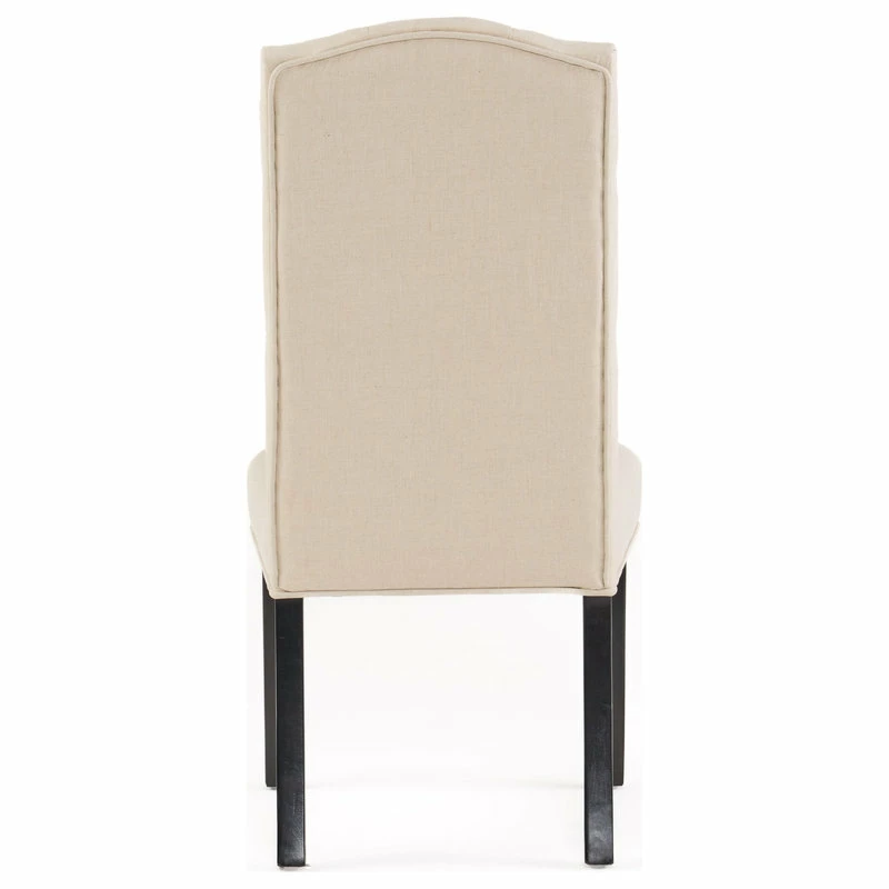 Best Pirce 🤩 GDFStudio GDF Studio Clark Indoor Tufted Fabric Dining Chairs, Set Of 2, Natural Linen 🎉 5 Best Pirce 🤩 GDFStudio GDF Studio Clark Indoor Tufted Fabric Dining Chairs, Set Of 2, Natural Linen 🎉 - Image 5