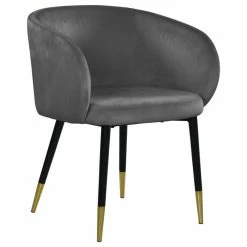 Promo 🎁 MOD The Soho Dining Chair, Gray, Velvet 🎉 -Living Room Furniture Shop 0331e9a902741509 0754 w800 h800 b1 p0