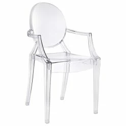 Brand new 😀 LexMod Casper Dining Armchair, Clear, Indoor/Outdoor 🌟 -Living Room Furniture Shop 0441848900cd1a3f 9435 w800 h800 b1 p0