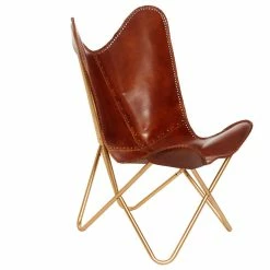 Best reviews of 🎉 Carolina Classics Monroe Butterfly Chair, Brown /Gold 🛒