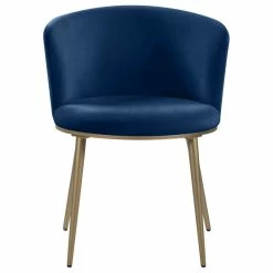 Discount 👏 MOD The Almar Dining Chair, Navy And Brushed Gold, Velvet And Iron, Set Of 2 🌟 -Living Room Furniture Shop 0571ae9202741456 1268 w800 h800 b1 p0