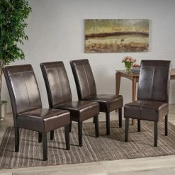 Deals ✔️ GDFStudio GDF Studio Percival T-stitched Chocolate Brown Leather Dining Chairs, Brown, Set ✨ 13 Deals ✔️ GDFStudio GDF Studio Percival T-stitched Chocolate Brown Leather Dining Chairs, Brown, Set ✨ -Living Room Furniture Shop 061198cd01bbe294 3204 w800 h800 b0 p0