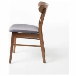 Best reviews of 😍 GDFStudio Skylar Dining Chairs, Set Of 4, Dark Gray/Walnut ⭐ -Living Room Furniture Shop 0801f98b0f90722e 5219 w800 h800 b1 p0