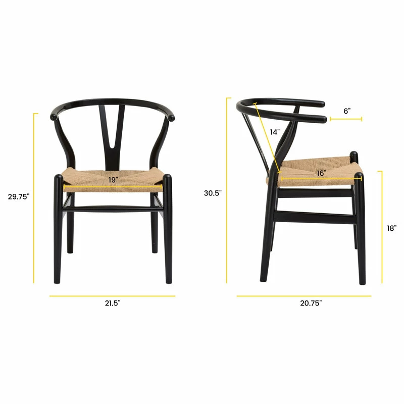 Cheapest π MOD The Sawyer Dining Chair, Black, Wood And Rope π 6 Cheapest π MOD The Sawyer Dining Chair, Black, Wood And Rope π - Image 6