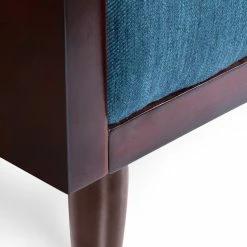 Coupon 🎉 GDFStudio Bagan Mid-Century Modern Upholstered 3 Seater Sofa, Navy Blue + Dark Walnut ⌛ -Living Room Furniture Shop 09810f7a006ff385 8383 w800 h800 b0 p0