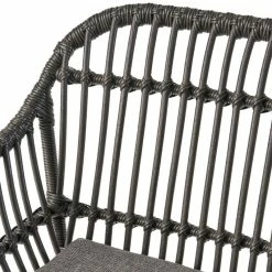 Discount 😍 GDFStudio Rodney Indoor Woven Faux Rattan Chairs With Cushions, Set Of 2, Gray, Dark Gray 🎁 -Living Room Furniture Shop 09a1013301dcf9b6 2048 w800 h800 b0 p0