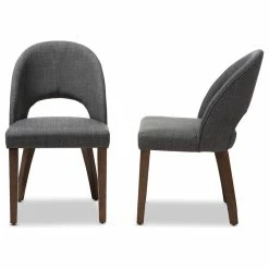 New ⌛ Baxton Studio Wesley Walnut Finished Wood Dining Chair, Set Of 2, Dark Gray ⌛ 7 New ⌛ Baxton Studio Wesley Walnut Finished Wood Dining Chair, Set Of 2, Dark Gray ⌛ -Living Room Furniture Shop 09d1120a0ae8dccd 5149 w800 h800 b1 p0
