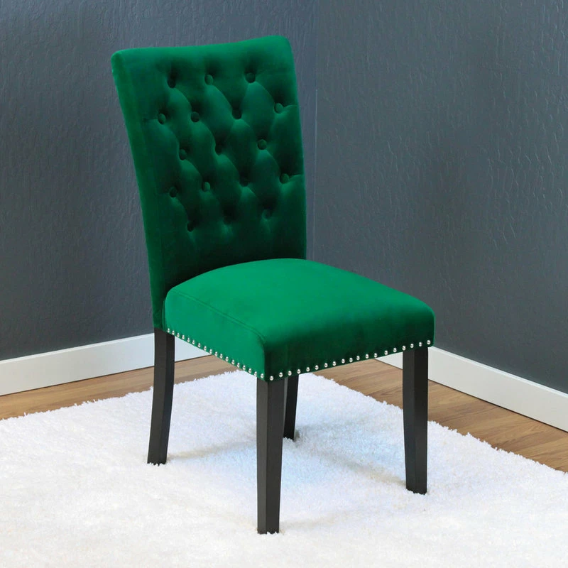 Best Sale 🤩 MOD The Eleanor Dining Chair, Emerald Green, Velvet, Set Of 2 👍 2 Best Sale 🤩 MOD The Eleanor Dining Chair, Emerald Green, Velvet, Set Of 2 👍 - Image 2