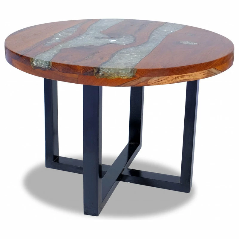 Cheapest ๐ฅ Vida XL LLC VidaXL Solid Teak Wood Coffee Table Resin Handmade Paint Finish Side End Couch ๐ฏ 5 Cheapest ๐ฅ Vida XL LLC VidaXL Solid Teak Wood Coffee Table Resin Handmade Paint Finish Side End Couch ๐ฏ - Image 5