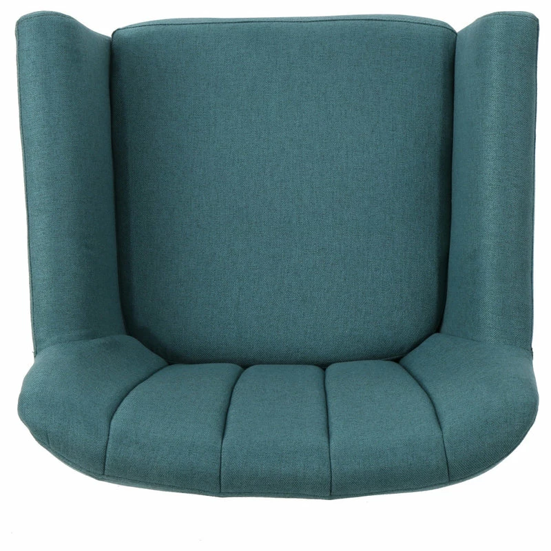 Brand new 🥰 GDFStudio GDF Studio Madelyn Mid Century Modern Fabric Club Chair, Dark Teal 😉 6 Brand new 🥰 GDFStudio GDF Studio Madelyn Mid Century Modern Fabric Club Chair, Dark Teal 😉 - Image 6