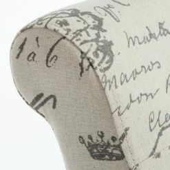 New 🎁 GDFStudio GDF Studio Script Printed Linen Dining Chairs, Set Of 2 👍 -Living Room Furniture Shop 1411432201c41a38 6572 w800 h800 b0 p0