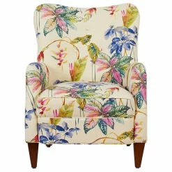 Cheapest 😉 Jennifer Taylor Home Paradise Upholstered Armchair, Tropical Floral Beige 💯