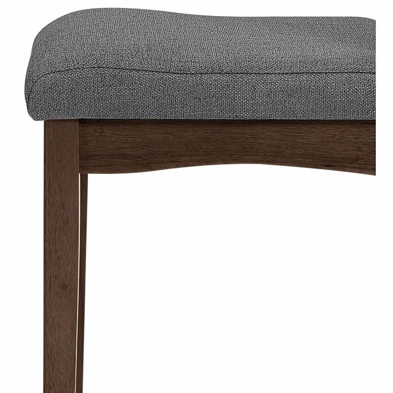 Best Pirce 🔥 GDFStudio GDF Studio Gertrude Fabric & Wood Finish Dining Chairs, Set Of 2, Dark Gray/Waln 😍 7 Best Pirce 🔥 GDFStudio GDF Studio Gertrude Fabric & Wood Finish Dining Chairs, Set Of 2, Dark Gray/Waln 😍 - Image 7