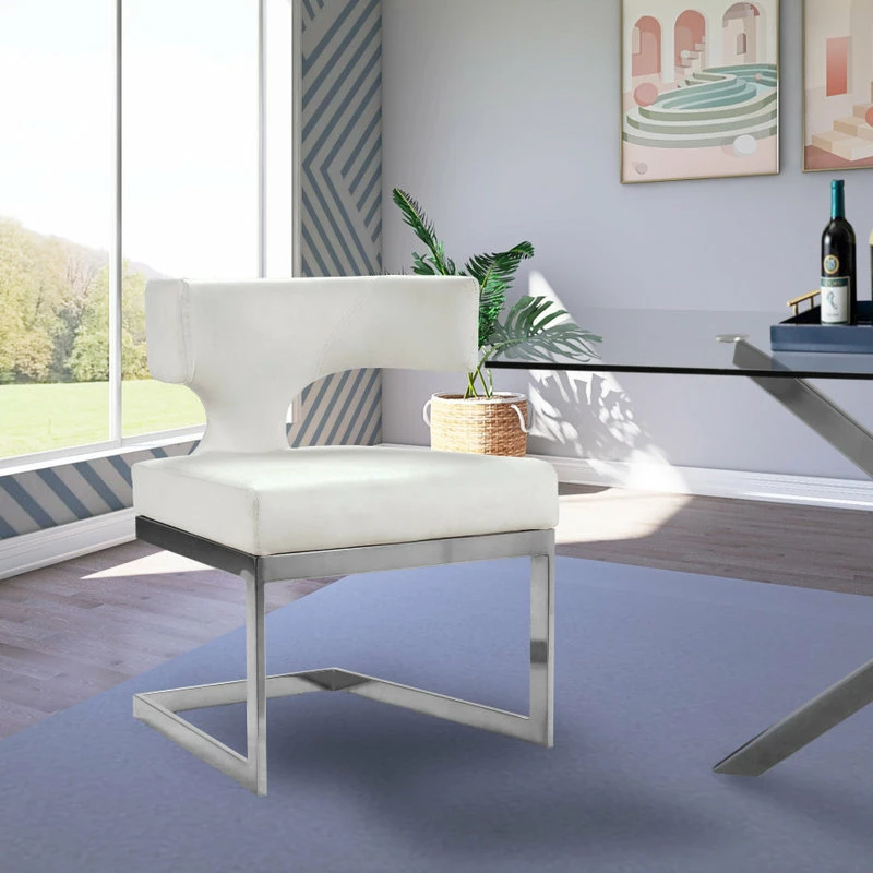 Coupon 🤩 MOD The Eve Dining Chair, White And Chrome, Faux Leather And Metal 😀 2 Coupon 🤩 MOD The Eve Dining Chair, White And Chrome, Faux Leather And Metal 😀 - Image 2