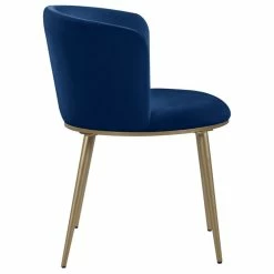 Discount 👏 MOD The Almar Dining Chair, Navy And Brushed Gold, Velvet And Iron, Set Of 2 🌟 -Living Room Furniture Shop 1a31313302741457 1268 w800 h800 b1 p0