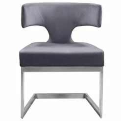 Promo 😀 MOD The Eve Dining Chair, Gray And Chrome, Velvet And Metal 🔥 11 Promo 😀 MOD The Eve Dining Chair, Gray And Chrome, Velvet And Metal 🔥 -Living Room Furniture Shop 1b0132a4027415d3 0745 w800 h800 b1 p0
