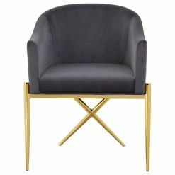 New 𧨠MOD The Parker Dining Chair, Velvet, Gray, Gold Legs π₯° 6 New 𧨠MOD The Parker Dining Chair, Velvet, Gray, Gold Legs π₯° -Living Room Furniture Shop 1c0123410dd7053e 0758 w800 h800 b1 p0