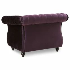 Wholesale 🛒 GDFStudio Leila Chesterfield Velvet Club Chair, Blackberry, Dark Brown ❤️ -Living Room Furniture Shop 1e41210301d7a8a9 3596 w800 h800 b1 p0