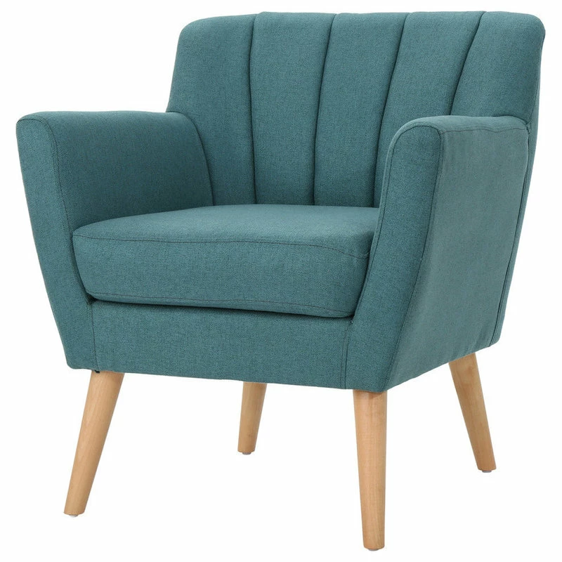 Brand new 🥰 GDFStudio GDF Studio Madelyn Mid Century Modern Fabric Club Chair, Dark Teal 😉 1 Brand new 🥰 GDFStudio GDF Studio Madelyn Mid Century Modern Fabric Club Chair, Dark Teal 😉