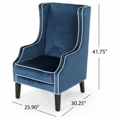 Top 10 🌟 GDFStudio GDF Studio Edell Traditional New Velvet Two Toned High Winged Back Club Chair, C 🧨 -Living Room Furniture Shop 2901f6aa01c98c98 9006 w800 h800 b1 p0