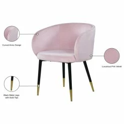 Discount 😉 MOD The Soho Dining Chair, Pink, Velvet 🔥 -Living Room Furniture Shop 2c81a7640274161d 0747 w800 h800 b1 p0