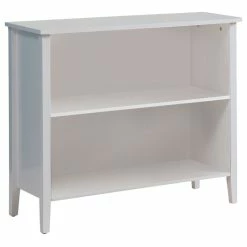 Outlet 🤩 Pilaster Designs Paris 2-Shelf Bookcase, White 🛒