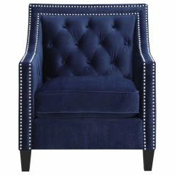 Best Pirce ✔️ Picket House Teagan Accent Chair, Navy 🤩