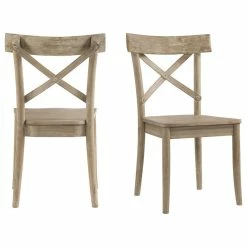 Discount 🎁 Picket House Keaton X-Back Wooden Side Chair Set 🌟