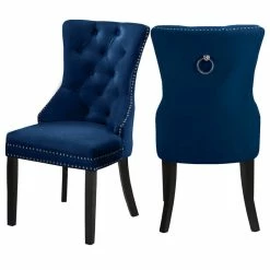 Best reviews of 🔥 MOD The Monarch Dining Chair, Navy, Velvet Set Of 2 🌟