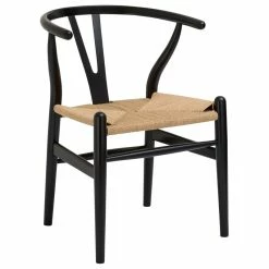 Cheapest 🛒 MOD The Sawyer Dining Chair, Black, Wood And Rope 🔔