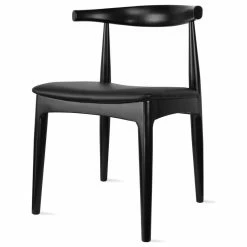 Cheapest 👏 Homedotdot Set Of 2 Elbow Farmhouse Wooden Dining Chairs With PU Leather Seat, Black 🛒 -Living Room Furniture Shop 36b1677a0fa098aa 3577 w800 h800 b1 p0