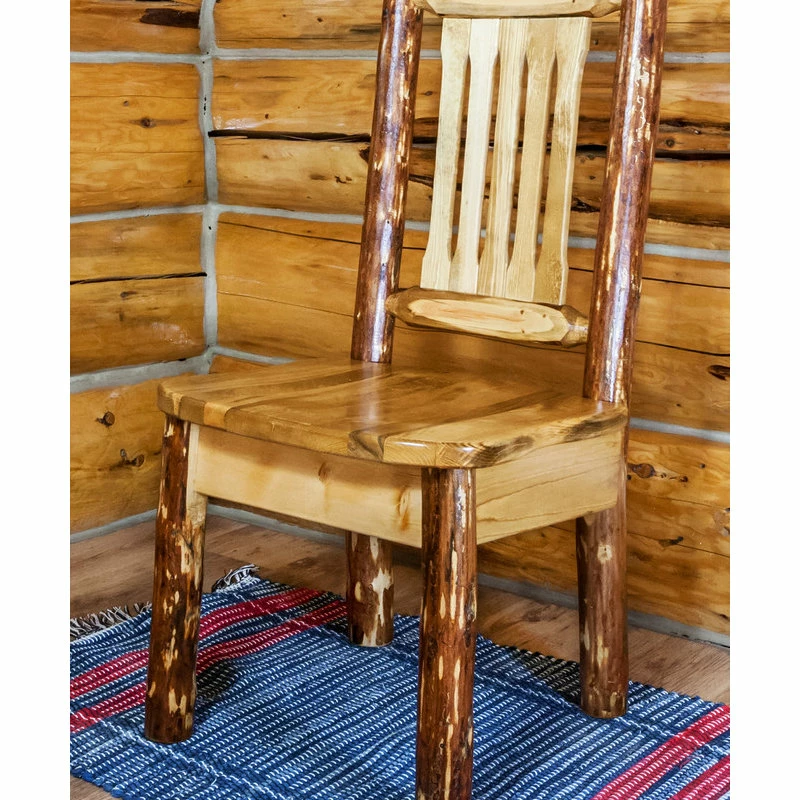 Outlet ๐ฏ Montana Woodworks Glacier Country Solid Wood Side Chair In Brown ๐ 2 Outlet ๐ฏ Montana Woodworks Glacier Country Solid Wood Side Chair In Brown ๐ - Image 2