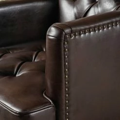 Brand new 🛒 GDFStudio GDF Studio Medford Club Chair, Nailhead Trim, Brown, Faux Leather 💯 -Living Room Furniture Shop 38d1ca0a039ab9ce 0629 w800 h800 b0 p0