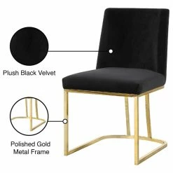 Budget 🎉 MOD The Josephine Velvet Dining Chair, Black And Gold, Set Of 2 🎉 -Living Room Furniture Shop 38f16d9702741212 0758 w800 h800 b1 p0