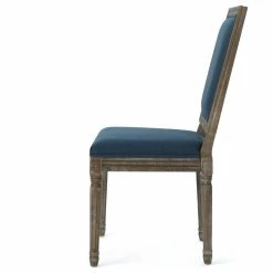 Brand new ✔️ GDFStudio GDF Studio Margaret Traditional Fabric Dining Chairs, Set Of 2, Navy Blue ✔️ -Living Room Furniture Shop 3971b99301e65219 4582 w800 h800 b1 p0