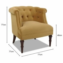 Hot Sale 🔔 Jennifer Taylor Home Katherine Tufted Accent Chair, Mustard Gold Velvet 😀 -Living Room Furniture Shop 3b01282d0359867d 0510 w800 h800 b1 p0