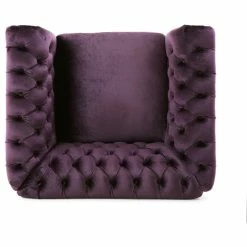 Wholesale 🛒 GDFStudio Leila Chesterfield Velvet Club Chair, Blackberry, Dark Brown ❤️ -Living Room Furniture Shop 3bf1e73201d7a8ab 3596 w800 h800 b1 p0