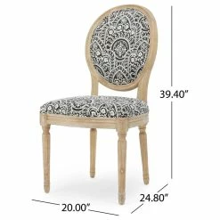Cheap 😍 GDFStudio GDF Studio Phinnaeus French Country Fabric Dining Chairs (Set Of 2) ❤️ -Living Room Furniture Shop 40f1959701d40c5a 6974 w800 h800 b1 p0