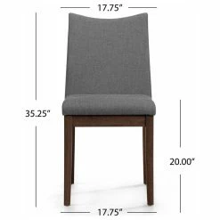 Best Pirce 🔥 GDFStudio GDF Studio Gertrude Fabric & Wood Finish Dining Chairs, Set Of 2, Dark Gray/Waln 😍 13 Best Pirce 🔥 GDFStudio GDF Studio Gertrude Fabric & Wood Finish Dining Chairs, Set Of 2, Dark Gray/Waln 😍 -Living Room Furniture Shop 44a166cc01bae964 1224 w800 h800 b1 p0