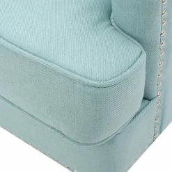Flash Sale ✨ GDFStudio GDF Studio Madene Tufted Back Fabric/Microfiber Club Chair, Light Blue ❤️ -Living Room Furniture Shop 485182f801b1be12 0713 w800 h800 b0 p0
