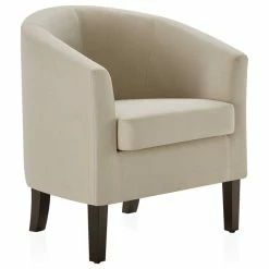 Top 10 🎁 Belleze Modern Club Chair Barrel Design, Beige 🎉