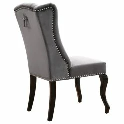 Brand new ⌛ MOD The Florence Dining Chair, Gray, Velvet, Set Of 2 👏 -Living Room Furniture Shop 4a81c77902740e9d 0756 w800 h800 b1 p0