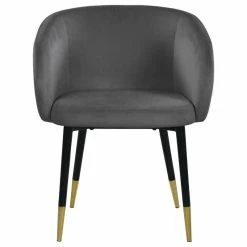 Promo 🎁 MOD The Soho Dining Chair, Gray, Velvet 🎉