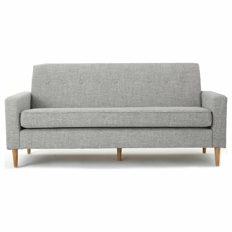 Brand new 🤩 GDFStudio GDF Studio Stratford Mid Century Modern Fabric 3-Seat Sofa, Light Gray Tweed 👏 4 Brand new 🤩 GDFStudio GDF Studio Stratford Mid Century Modern Fabric 3-Seat Sofa, Light Gray Tweed 👏 - Image 4