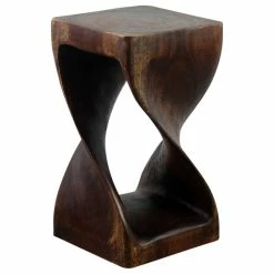 Discount ✨ Kammika Import Export Co., Ltd (Thailand) Haussmann® Original Wood Twist Stool 10 X 10 X 18 In High Mocha Oil 🎁 -Living Room Furniture Shop 4fc18c8f01baaf35 5826 w800 h800 b1 p0