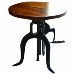 Best reviews of ๐ CAROLINA CLASSICS Adjustable Height Crank Table, Chestnut/Black ๐