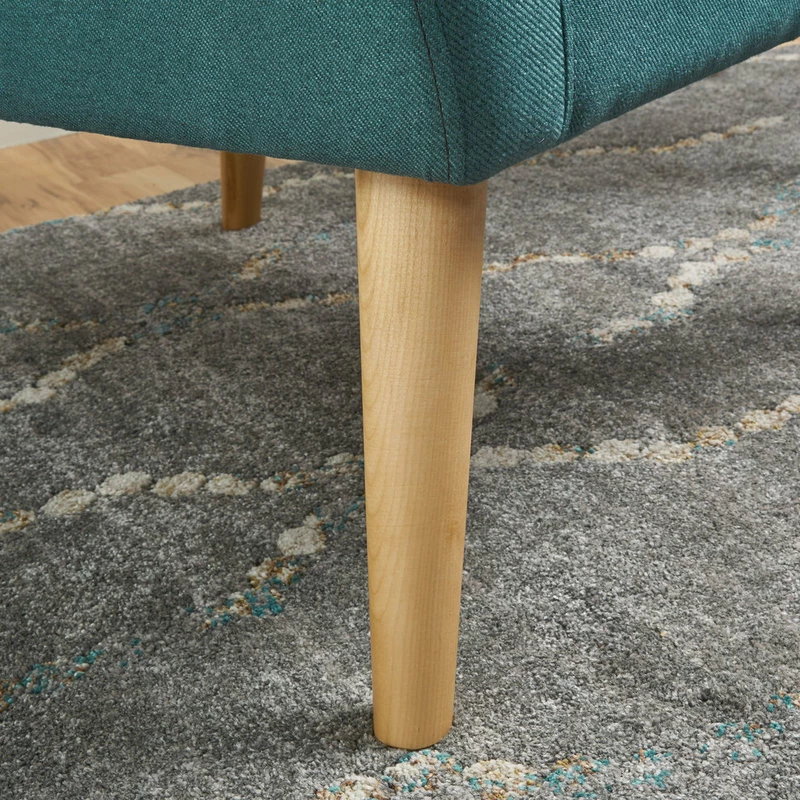 Best Sale ✔️ GDFStudio GDF Studio Madeira Buttoned Mid Century Modern Dark Teal Fabric Club Chair, Dark 🎉 4 Best Sale ✔️ GDFStudio GDF Studio Madeira Buttoned Mid Century Modern Dark Teal Fabric Club Chair, Dark 🎉 - Image 4