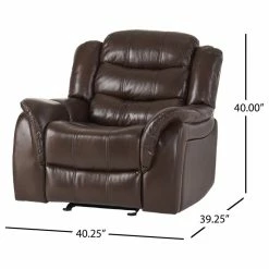 Discount 😍 GDFStudio GDF Studio Merit Brown Pu Leather Glider Recliner Club Chair 🛒 -Living Room Furniture Shop 55315a960239392c 3724 w800 h800 b1 p0