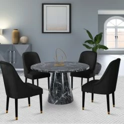 Buy 👍 MOD The Maisie Dining Chair, Black, Velvet, Set Of 2 ✔️ -Living Room Furniture Shop 5881c67b0eb16a6e 0756 w800 h800 b0 p0
